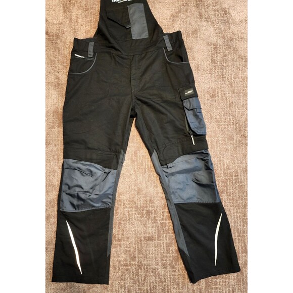 James & Nicholson Workwear Cordura Overalls JN833 Black/Carbon XXL -company logo - Picture 6 of 9